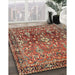 Traditional Red Persian Rug in Family Room, tr1139