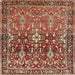 Square Traditional Red Persian Rug, tr1139