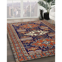 Traditional Orange Salmon Pink Persian Rug, tr1140