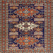 Square Traditional Orange Salmon Pink Persian Rug, tr1140