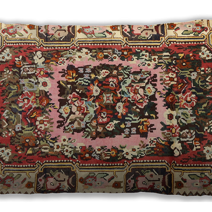 Traditional Classic Rectangular Saffron Red Lumbar Throw Pillow, 13 inch by 19 inch, lbtr1141