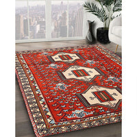 Traditional Orange Salmon Pink Persian Rug, tr1142