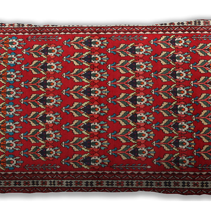 Traditional Classic Rectangular Dark Almond Brown Lumbar Throw Pillow, 13 inch by 19 inch, lbtr1143
