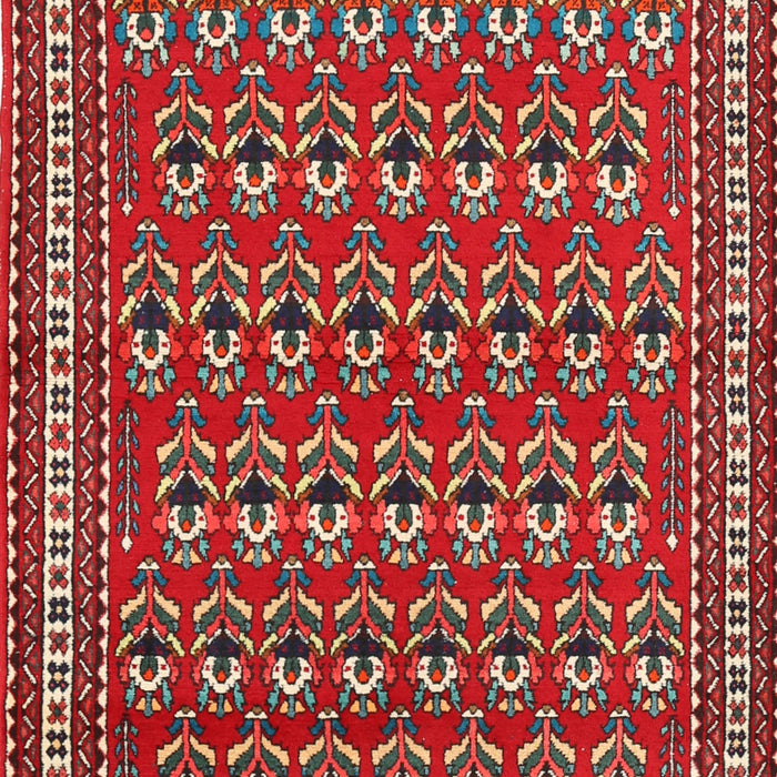 Machine Washable Traditional Dark Almond Brown Rug, wshtr1143