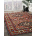 Machine Washable Traditional Saffron Red Rug in a Family Room, wshtr1144