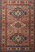 Traditional Saffron Red Persian Rug, tr1144