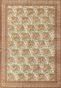 Machine Washable Traditional Red Rug, wshtr1145