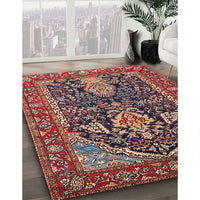 Traditional Saffron Red Persian Rug, tr1146