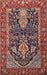 Traditional Saffron Red Persian Rug, tr1146