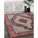 Machine Washable Traditional Rosy Brown Pink Rug in a Family Room, wshtr1147
