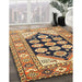 Traditional Chrome Gold Yellow Persian Rug in Family Room, tr1149