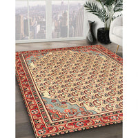 Traditional Mahogany Brown Persian Rug, tr114