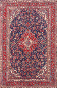 Machine Washable Traditional Carbon Red Rug, wshtr1151