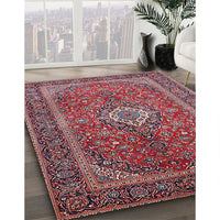 Traditional Carbon Red Persian Rug, tr1153