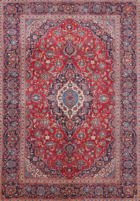 Machine Washable Traditional Carbon Red Rug, wshtr1153