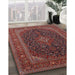 Machine Washable Traditional Saffron Red Rug in a Family Room, wshtr1154