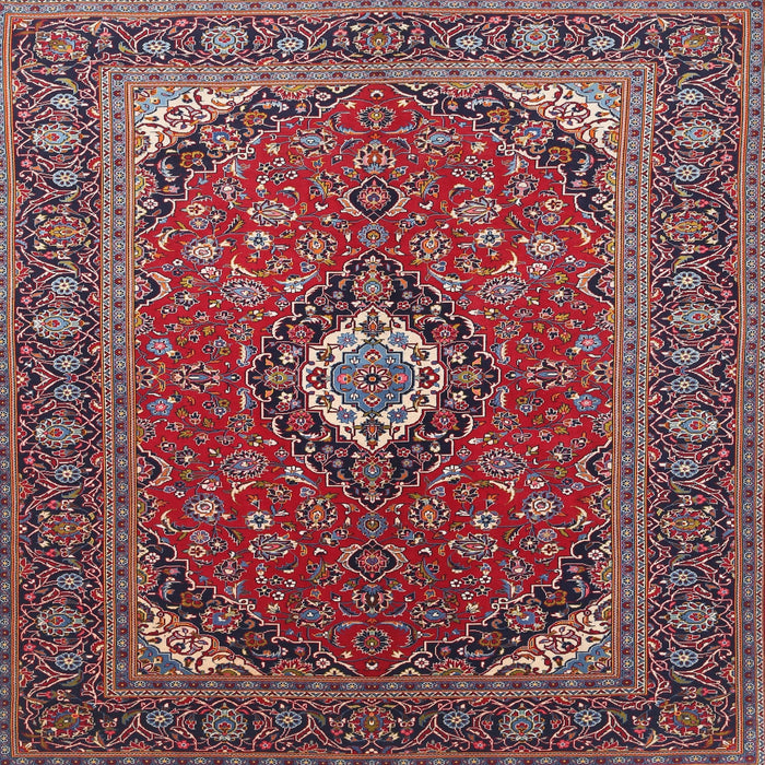 Square Traditional Pink Medallion Rug, tr1157