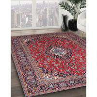 Traditional Pink Medallion Rug, tr1157