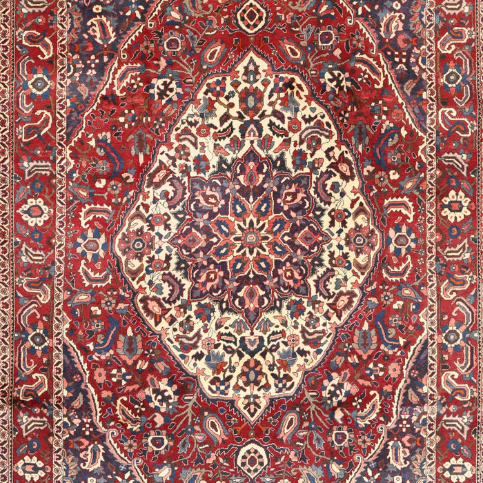 Traditional Camel Brown Medallion Rug, tr1160