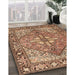 Machine Washable Traditional Dark Sienna Brown Rug in a Family Room, wshtr1161