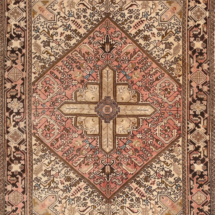 Machine Washable Traditional Dark Sienna Brown Rug, wshtr1161