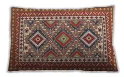 Traditional Classic Rectangular Light French Beige Brown Lumbar Throw Pillow, 13 inch by 19 inch, lbtr1163