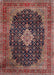 Traditional Orange Salmon Pink Medallion Rug, tr1164