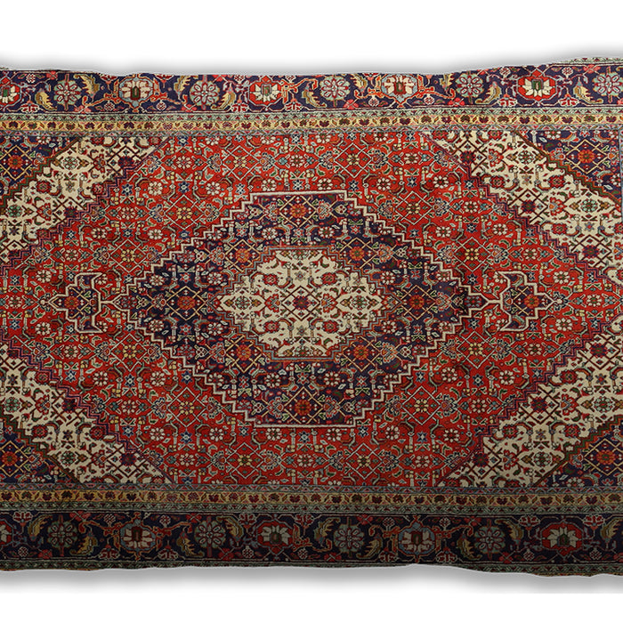 Traditional Classic Rectangular Saffron Red Lumbar Throw Pillow, 13 inch by 19 inch, lbtr1167