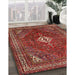 Machine Washable Traditional Gold Brown Rug in a Family Room, wshtr1168