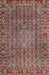 Machine Washable Traditional Saffron Red Rug, wshtr1169