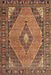 Machine Washable Traditional Peru Brown Rug, wshtr1172