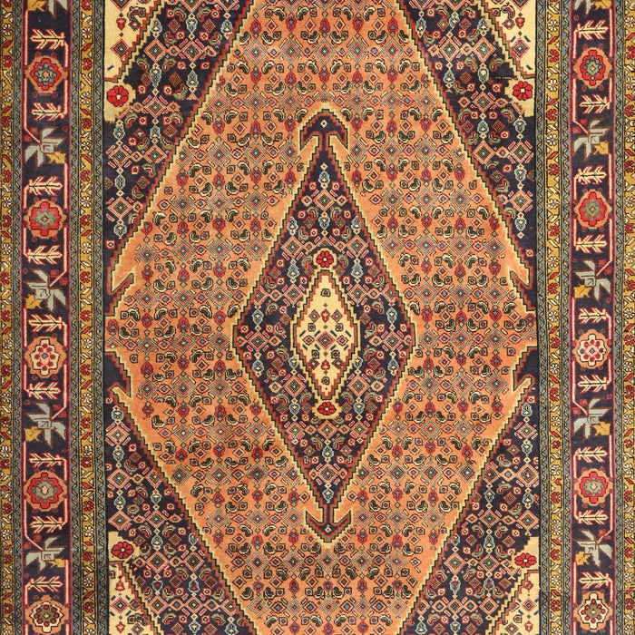 Machine Washable Traditional Peru Brown Rug, wshtr1172