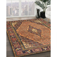 Traditional Brown Medallion Rug, tr1172