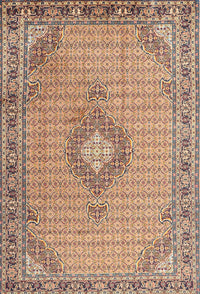 Machine Washable Traditional Sienna Brown Rug, wshtr1173