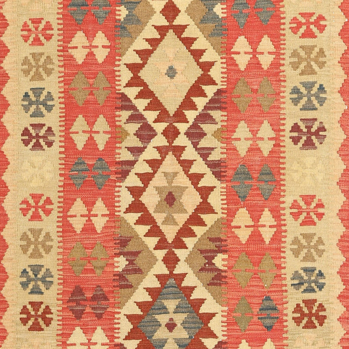 Traditional Orange Red Southwestern Rug, tr1175