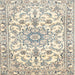 Square Traditional Vanilla Gold Medallion Rug, tr1177