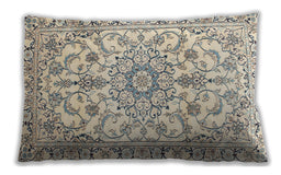 Traditional Classic Rectangular Vanilla Gold Lumbar Throw Pillow, 13 inch by 19 inch, lbtr1177