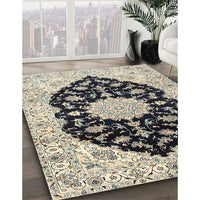 Traditional Brown Medallion Rug, tr1178