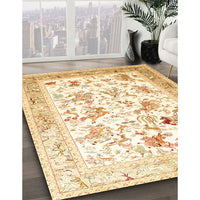 Traditional Golden Blonde Gold Animal Rug, tr117