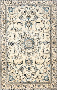 Machine Washable Traditional Vanilla Gold Rug, wshtr1180