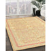 Machine Washable Traditional Mustard Yellow Rug in a Family Room, wshtr1182