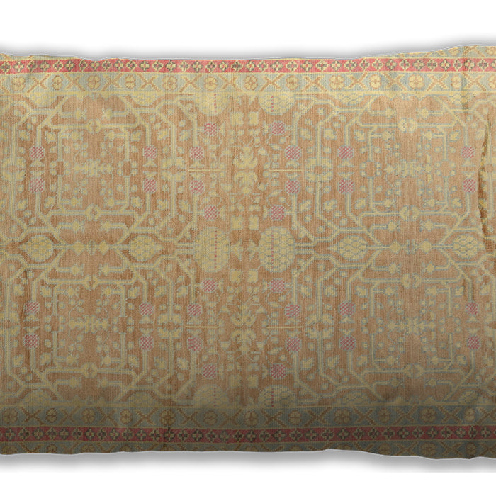 Traditional Classic Rectangular Mustard Yellow Lumbar Throw Pillow, 13 inch by 19 inch, lbtr1182