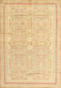 Machine Washable Traditional Mustard Yellow Rug, wshtr1182