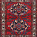 Square Traditional Red Persian Rug, tr1184