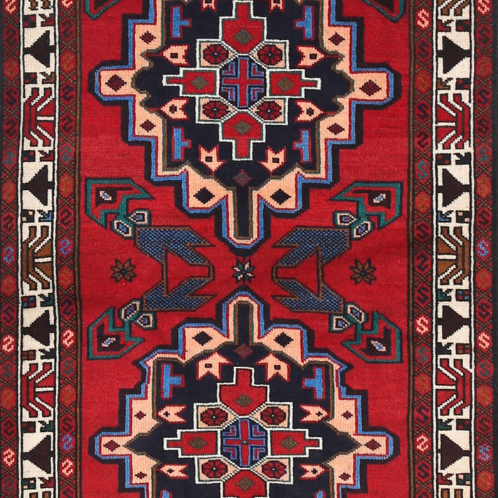 Machine Washable Traditional Red Rug, wshtr1184