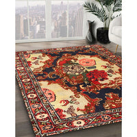 Traditional Saffron Red Persian Rug, tr1186