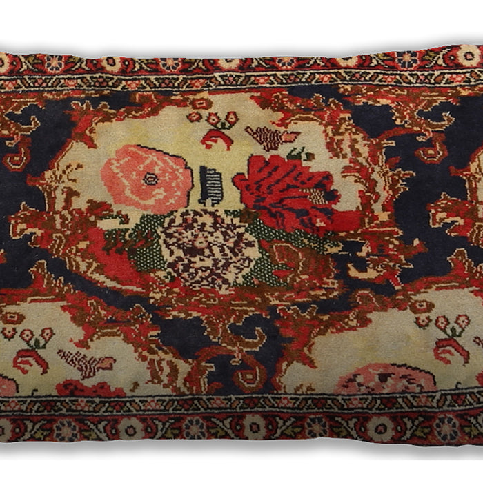 Traditional Classic Rectangular Saffron Red Lumbar Throw Pillow, 13 inch by 19 inch, lbtr1186