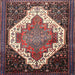 Square Traditional Pink Medallion Rug, tr1187