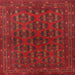 Round Machine Washable Traditional Brown Red Rug, wshtr1188