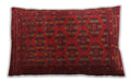 Traditional Classic Rectangular Brown Red Lumbar Throw Pillow, 13 inch by 19 inch, lbtr1188